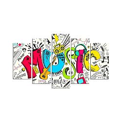 Vícedílný nástěnný obraz Music Color