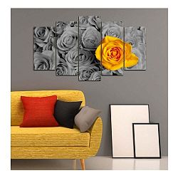 Vícedílný obraz 3D Art Gris Flower, 102 x 60 cm