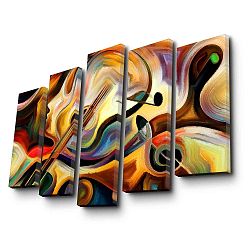 Vícedílný obraz Abstract Music, 105 x 70 cm