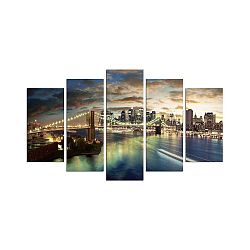 Vícedílný obraz Bridge NYC, 110 x 60 cm