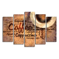 Vícedílný obraz Coffee, 105 x 70 cm