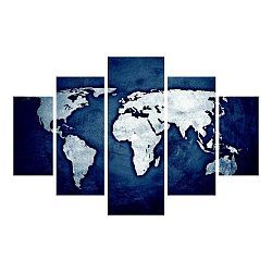 Vícedílný obraz Continents, 92 x 56 cm