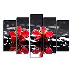 Vícedílný obraz Flower In The Water, 105 x 70 cm