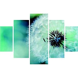 Vícedílný obraz Fluffy Green, 92 x 56 cm