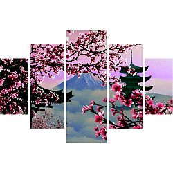Vícedílný obraz Japan View, 92 x 56 cm