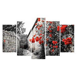 Vícedílný obraz na plátně Ancient Flower Wall