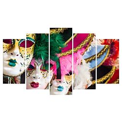 Vícedílný obraz na plátně Carneval Mask