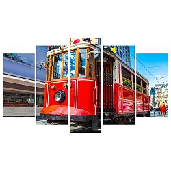 Vícedílný obraz na plátně City Tram Canvas