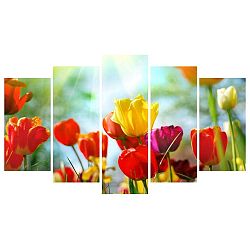 Vícedílný obraz na plátně Flower Color Canvas