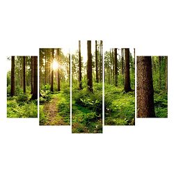 Vícedílný obraz na plátně Forest Pathway