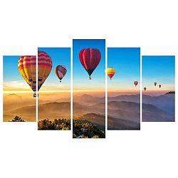 Vícedílný obraz na plátně Hot-Air-Ballon