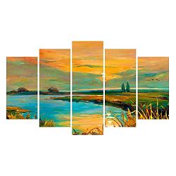 Vícedílný obraz na plátně Lake Landscape Canvas