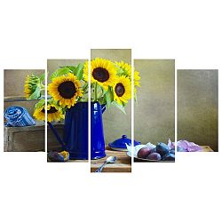 Vícedílný obraz na plátně Sunflower Pot