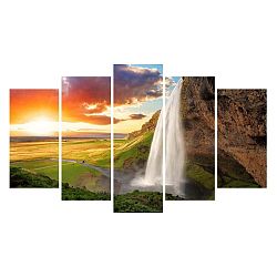 Vícedílný obraz na plátně Waterfall Landscape