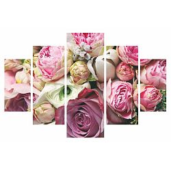 Vícedílný obraz Roses Are Pink, 92 x 56 cm