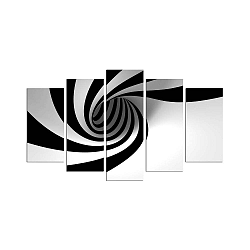 Vícedílný obraz Spiral B&W, 110 x 60 cm