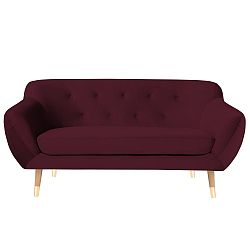 Vínová dvoumístná pohovka Mazzini Sofas Amelie