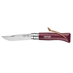 Vínově červený zavírací nůž Opinel Trekking N°08