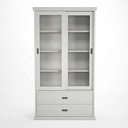 Vitrína se šuplíky z bukového dřeva Artemob Lass