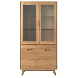 Vitrína z masivního dubu Unique Furniture Rho