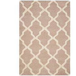 Vlněný koberec Ava Beige 121x182 cm béžový