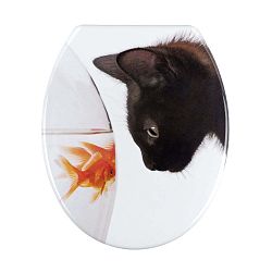 WC sedátko Wenko Fish & Cat, 45 x 37,5 cm