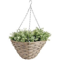 Závěs na květinu z proutí Esschert Design, ⌀ 35 cm
