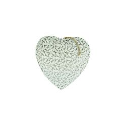 Závěsná dekorace Antic Line Heart, 27 x 27 cm