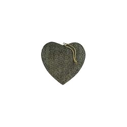 Závěsná dekorace Antic Line Heart, 36 x 36 cm