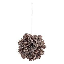 Závěsná dekorace J-Line Mini Snowy, 8 cm