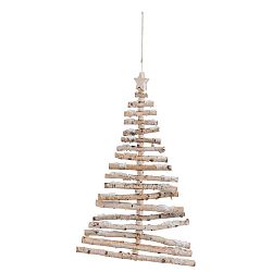 Závěsná dřevěná dekorace J-Line Hang, šířka 44 cm