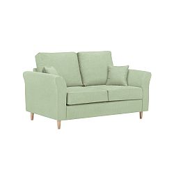 Zelená dvoumístná pohovka Kooko Home Smooth