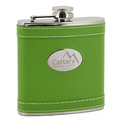 Zelená placatka z nerezové oceli Cattara, 175 ml