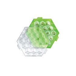 Zelená silikonová forma na led Lékué Ice Cube