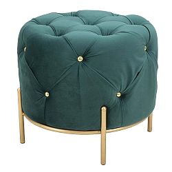 Zelená taburetka Mauro Ferretti Glam, ø 45 cm