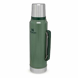 Zelená termoska s hrníčkem  1 l – Stanley