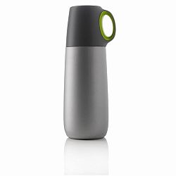 Zelená termoska s hrníčkem XD Design Bopp, 600 ml