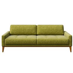 Zelená třímístná pohovka MESONICA Musso Tufted
