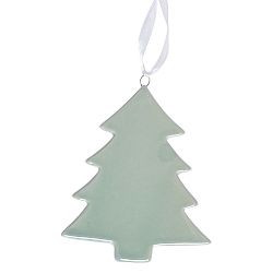 Zelená zavěsná keramická dekorace Ewax Tree