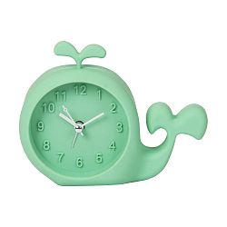 Zelené hodiny s budíkem Just 4 Kids Green Whale