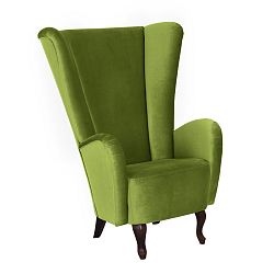 Zelené křeslo Max Winzer Aurora Velvet
