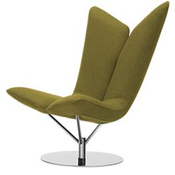 Zelené křeslo Softline Angel Eco Cotton Lime