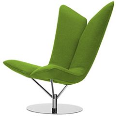 Zelené křeslo Softline Angel Felt Melange Green