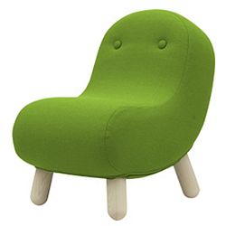 Zelené křeslo Softline Bob Felt Melange Green