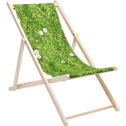 Zeleno-hnědé lehátko Kare Design Meadow