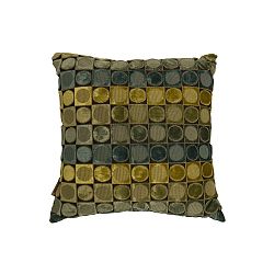 Zeleno-modrý polštář Dutchbone Ottava, 45 x 45 cm