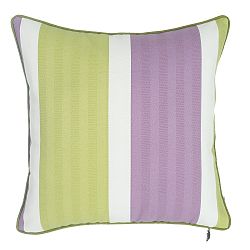 Zelenofialový polštář Apolena Stripes, 43 x 43 cm