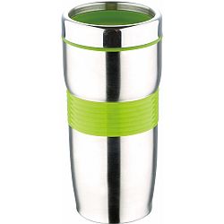Zelený cestovní hrnek Bergner Viaggio, 450 ml