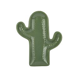Zelený keramický servírovací tác Tantitoni Cactus