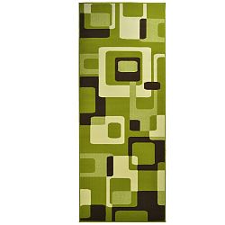 Zelený koberec Hanse Home Hamla Retro, 80 x 200 cm